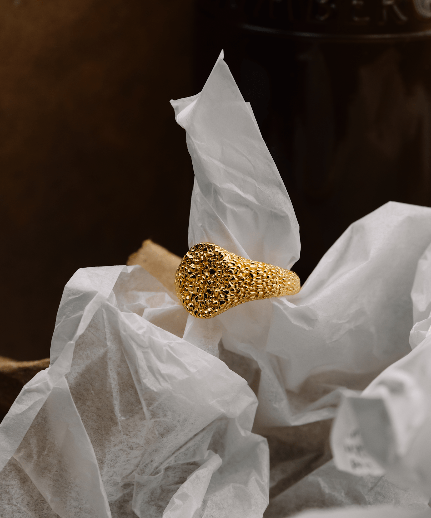 IX Crunchy Mini Oval Ring
