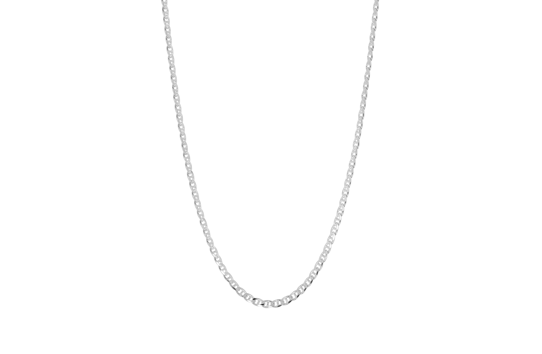 IX Curb Marina Chain Silver