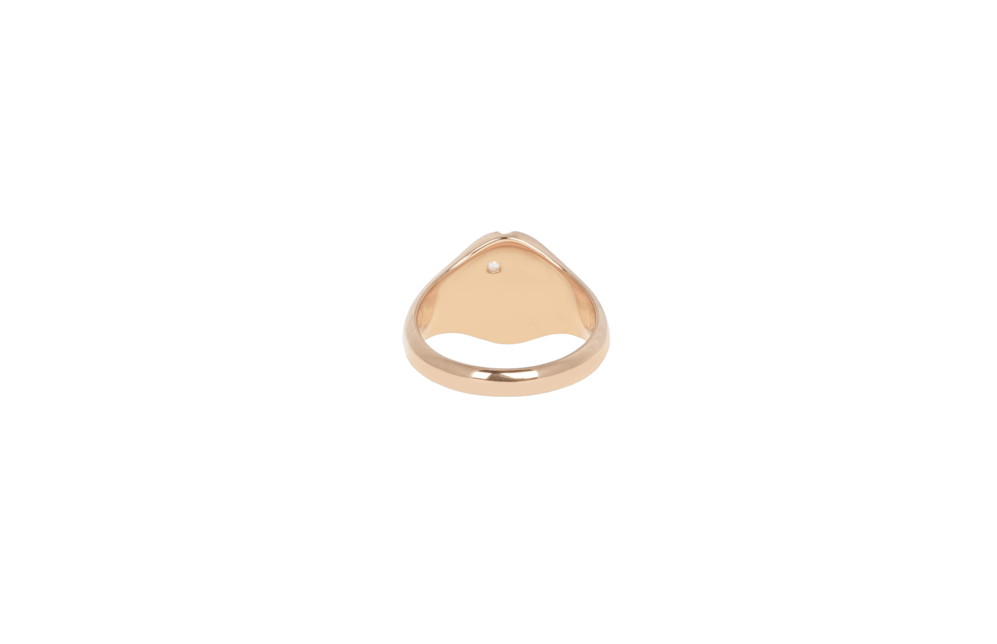 IX Mini Oval Nature Signet Ring Gold 14K